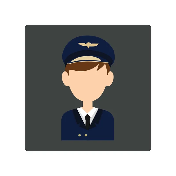 Policía Icono Vector Ilustración — Archivo Imágenes Vectoriales