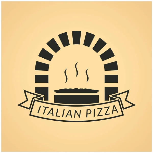 Logo Restaurant Menu Pizza — Stock Vector