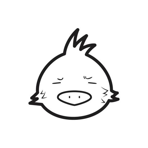 Vektor Cartoon Niedlicher Kleiner Vogel — Stockvektor