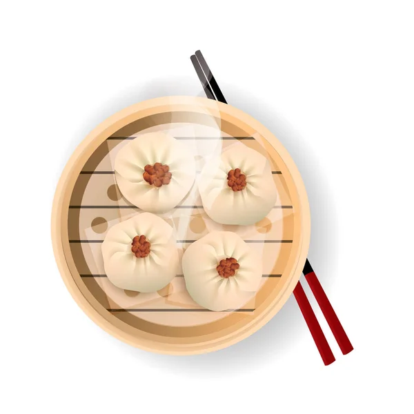 Китайская Еда Векторная Иллюстрация — стоковый вектор