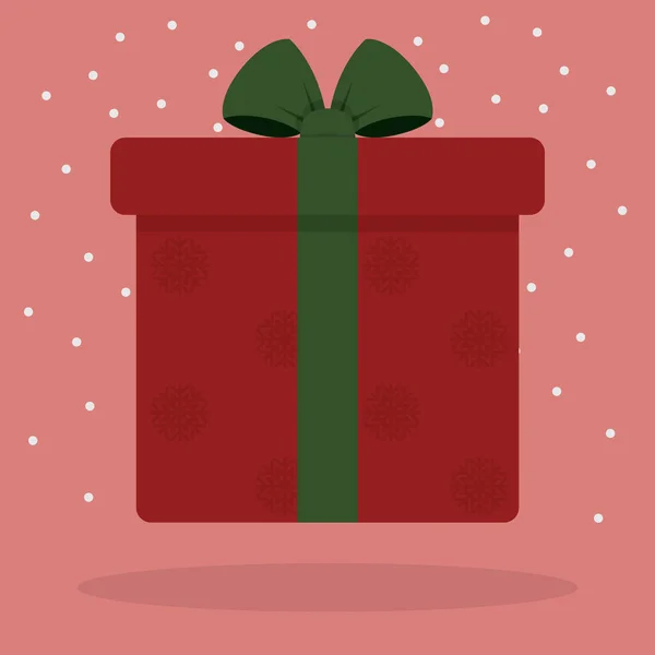 Caja Regalo Con Lazo Cinta Ilustración Vectorial — Vector de stock