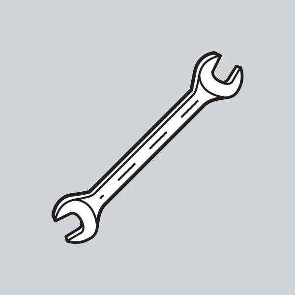 Schraubenschlüssel Design Vektor Illustration — Stockvektor