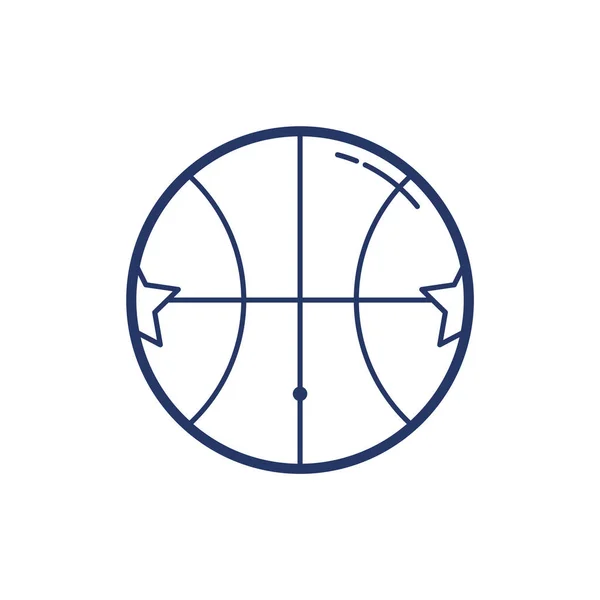 Vector Illustration Basketball Icon — Stock Vector