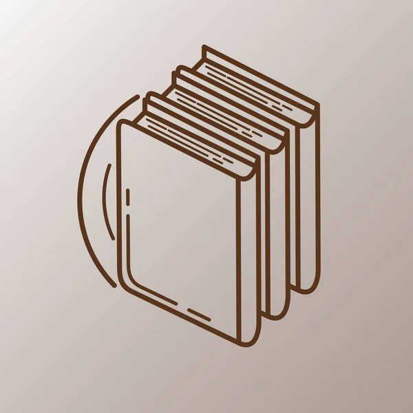 Ilustración Vectorial Del Icono Del Libro Abierto — Vector de stock