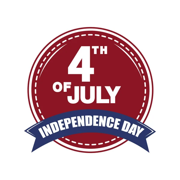 American Independence Day Vector Illustration Stock Vector