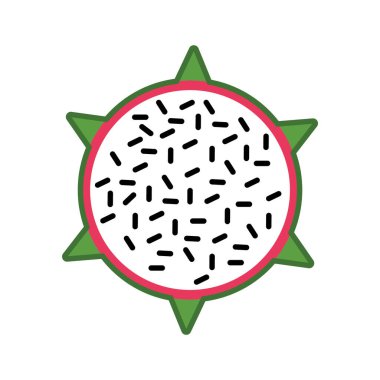 Taze karpuz simgesinin vektör çizimi