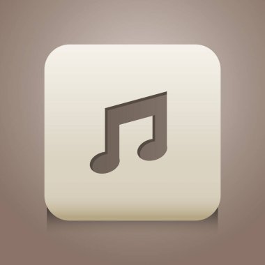 müzik notu vektör simgesi