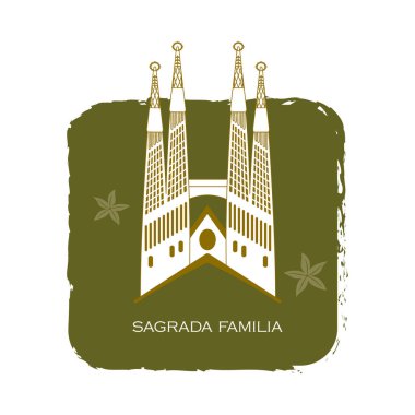 Beyaz arkaplanlı bir caminin silueti.