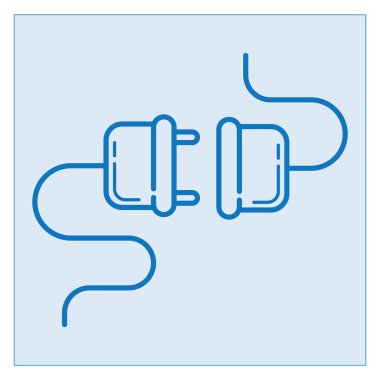 vektör elektrik dolgu simgesi