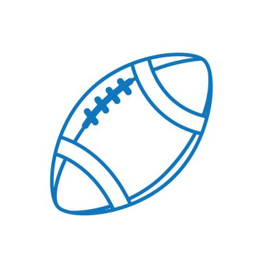 Amerikan futbol topu illüstrasyonu.