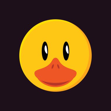 Çizgi film yüzünün vektör illüstrasyonu