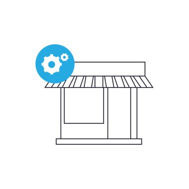 Modern simgenin vektör illüstrasyonu