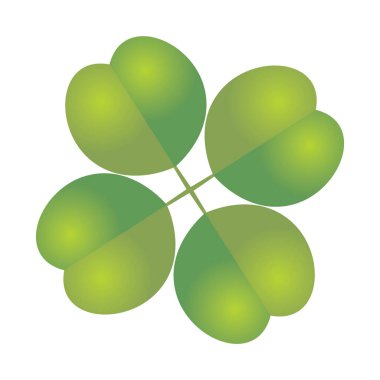 Yeşil yapraklardan oluşan bir grubun vektör çizimi