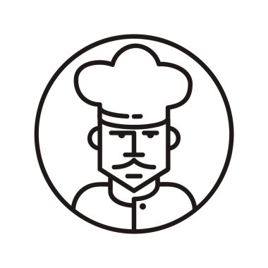 Şef biçimlendirilmiş vektör çizimi