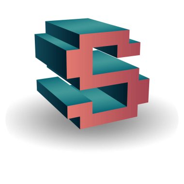 b harfinin vektör çizimi