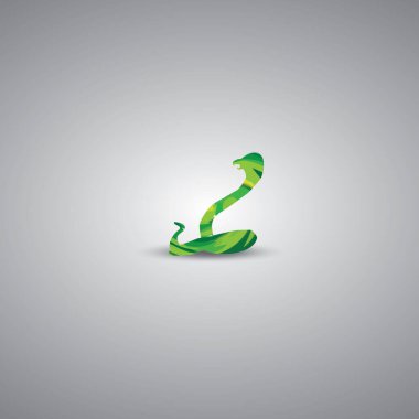 Vektör alfabesi. Zarif yeşil harf j.