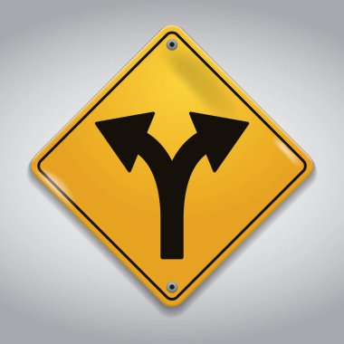 yol işareti renk vektörü çizimi