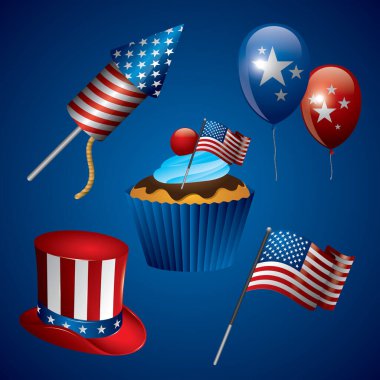 Yiyecek simgelerinin toplanması düz simge, vektör illüstrasyonu 