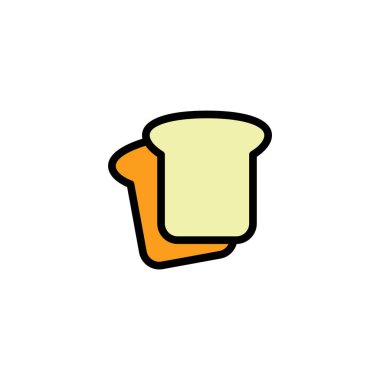 Kahvaltı simgesinin vektör illüstrasyonu