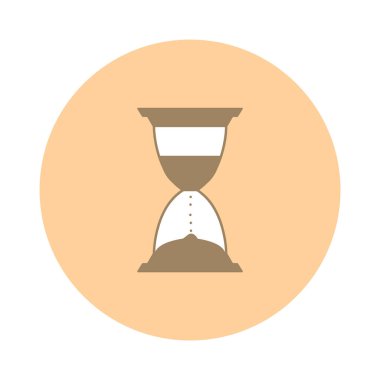 Kum saati ikonu. vektör illüstrasyonu