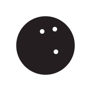 Bowling topu biçimlendirilmiş vektör illüstrasyonu