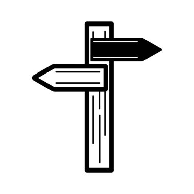 yön işareti simgesi vektör illüstrasyon grafik tasarımı