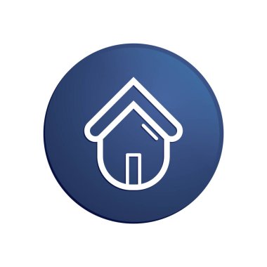 Ev ikonu. vektör illüstrasyonu