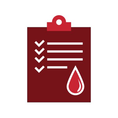 reçete defteri düz simgesi, vektör illüstrasyonu