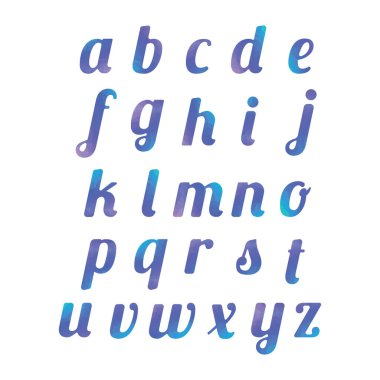 alfabe seti, vektör illüstrasyonu