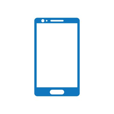 akıllı telefon düz simgesi, vektör illüstrasyonu