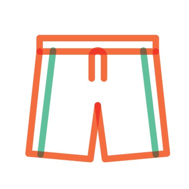 giysi şablonu, vektör illüstrasyonu