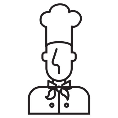 Şef biçimlendirilmiş vektör çizimi