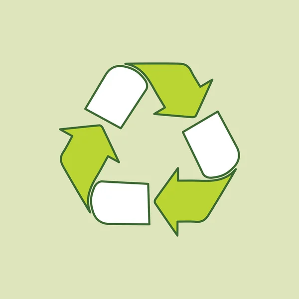 Reciclar Símbolo Icono Vector Ilustración Diseño Gráfico — Vector de stock