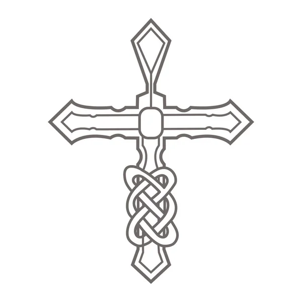 Ikona Krzyża Świętego Ilustracja Wektora — Wektor stockowy