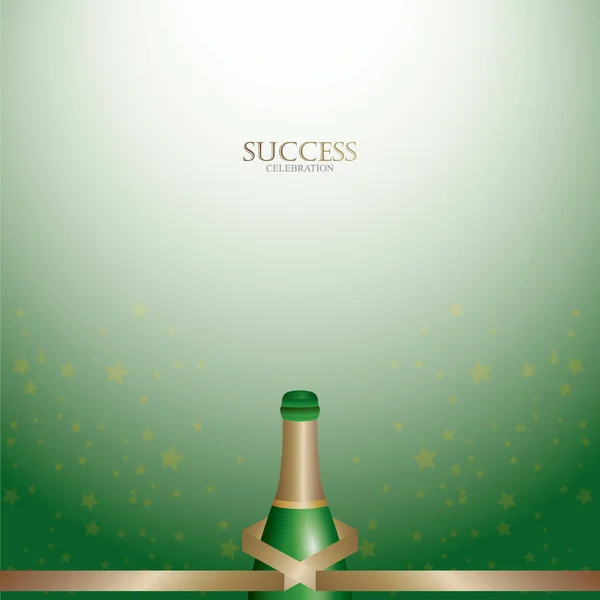 Champagne Vektor Illusztráció Ikon — Stock Vector