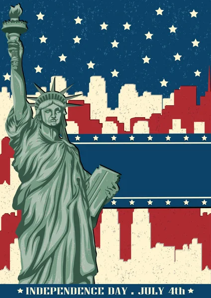 Dia Independência Americana Ilustração Vetorial — Vetor de Stock