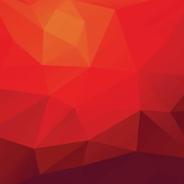 Красный Многоугольный Фон Мозаики Векторная Иллюстрация — стоковый вектор