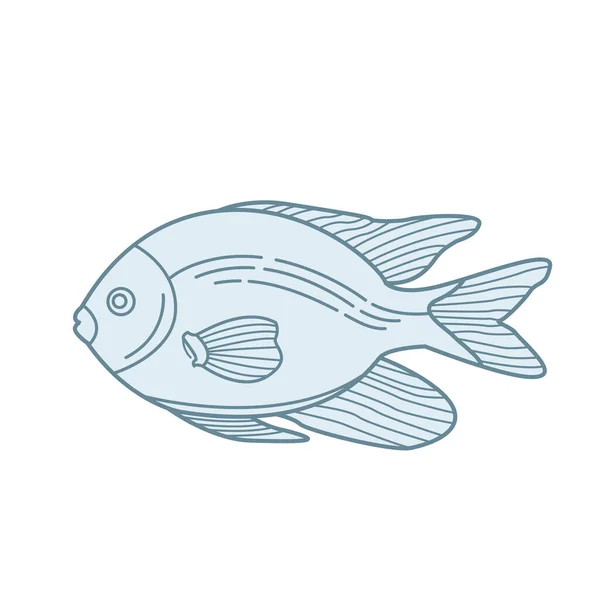 Риба Дизайн Векторні Ілюстрації — стоковий вектор