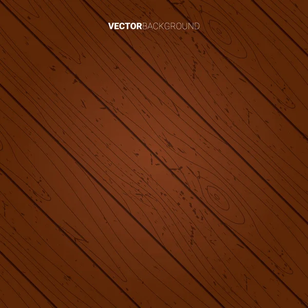 Vektor Holzhintergrund Mit Brauner Holzstruktur — Stockvektor