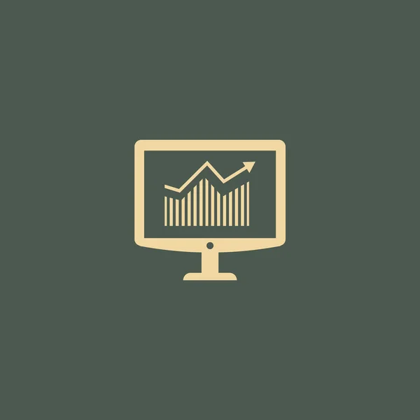 Ilustración Vectorial Del Icono Del Monitor — Vector de stock