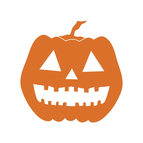 Halloween Esculpida Abóbora Design Vetor Ilustração — Vetor de Stock