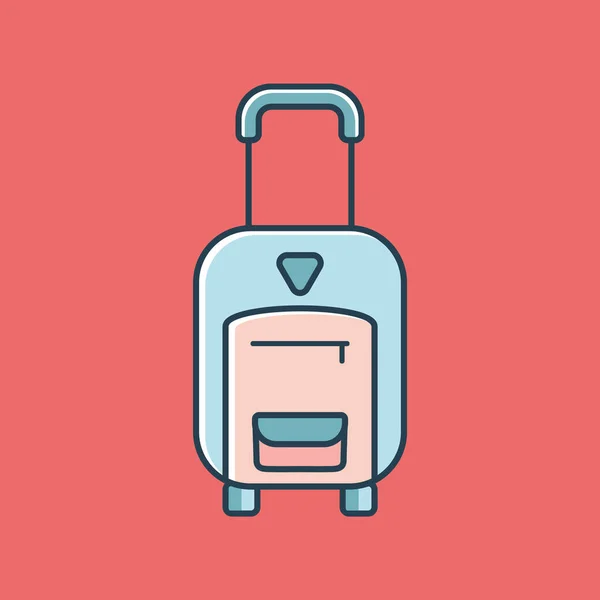 スーツケースのアイコンベクトルイラスト — ストックベクタ