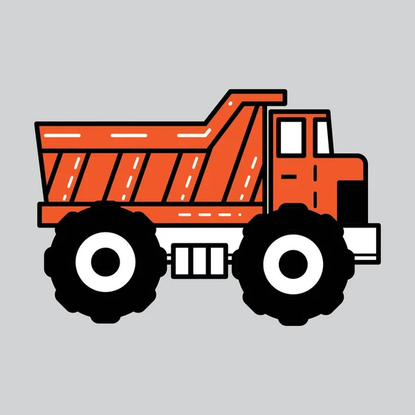 Ilustración Vectorial Tractor Granja — Vector de stock