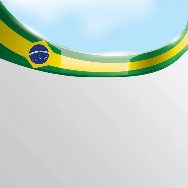 Ilustração Vetorial Uma Bandeira Jamaica — Vetor de Stock