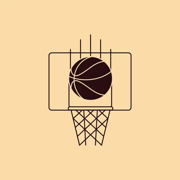 Basketbal Sport Design Vector Illustratie — Stockvector