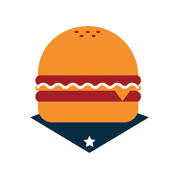 Fast Food Concept Icon Design Vector Illustration Eps Graphic — Stock Vector