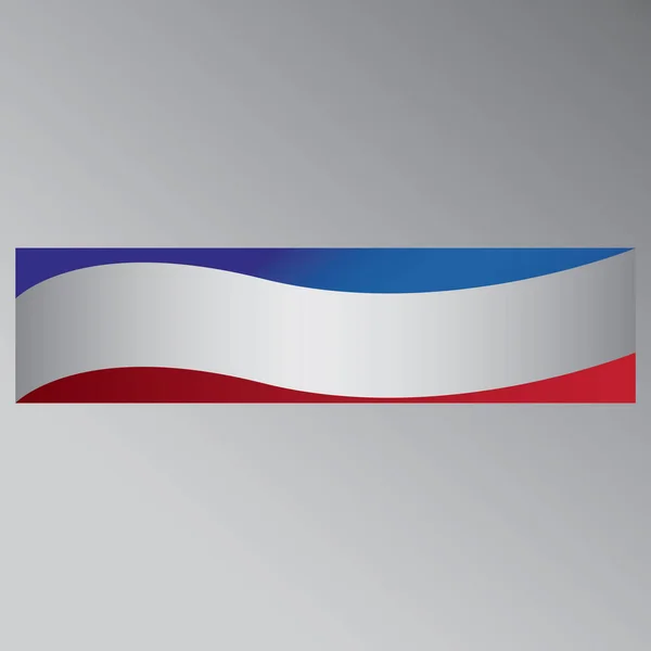 Ilustração Vetorial Uma Bandeira Rússia —  Vetores de Stock