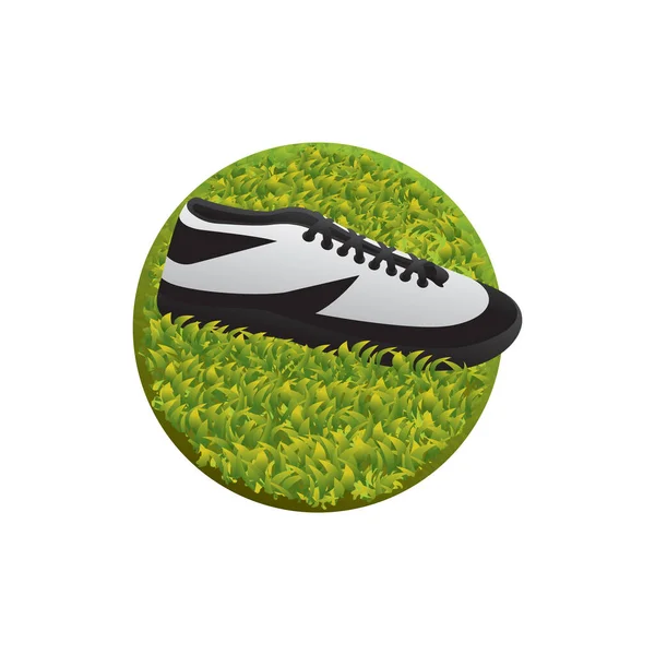 Amerykańska Ikona Piłki Nożnej Kolorowy Wektor Ilustracji — Wektor stockowy