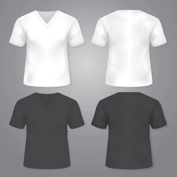 Set Med Blank Shirt Mall Design — Stock vektor