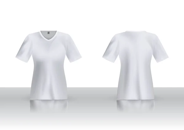 Hombres Camiseta Maqueta Plantilla Vector — Archivo Imágenes Vectoriales